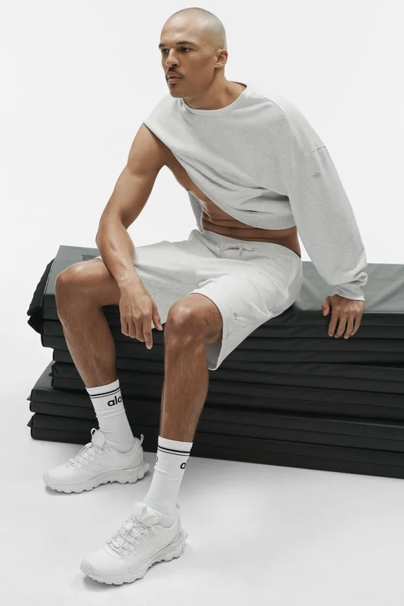 Chill Shorts – Vit melerad