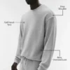 Chill tröja med rund hals – Athletic Heather Grey