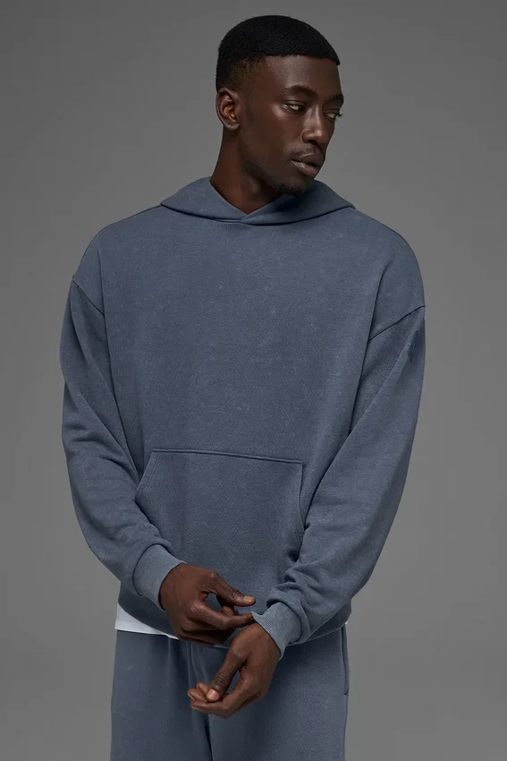 Chill Vintage Wash-huvtröja – Bluestone Wash