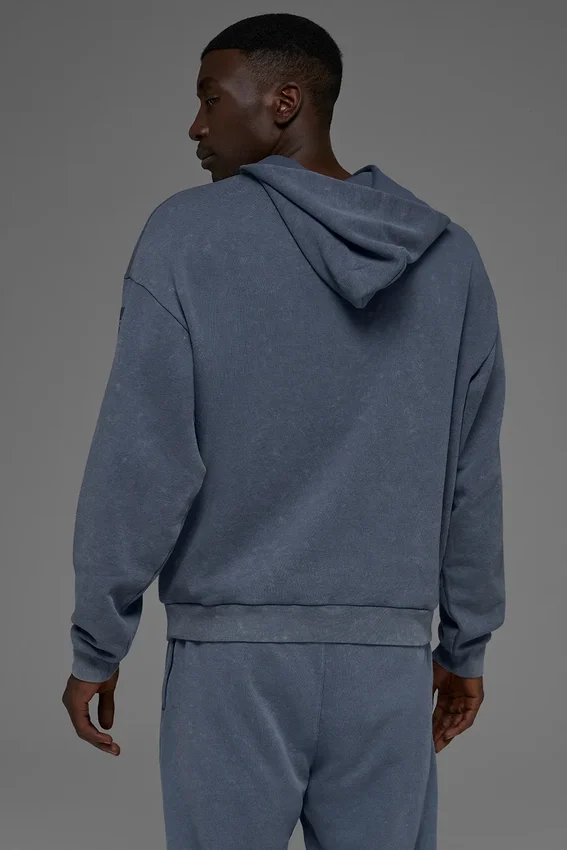 Chill Vintage Wash-huvtröja – Bluestone Wash