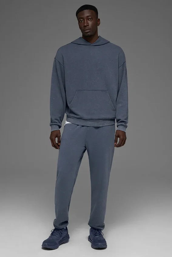 Chill Vintage Wash-huvtröja – Bluestone Wash