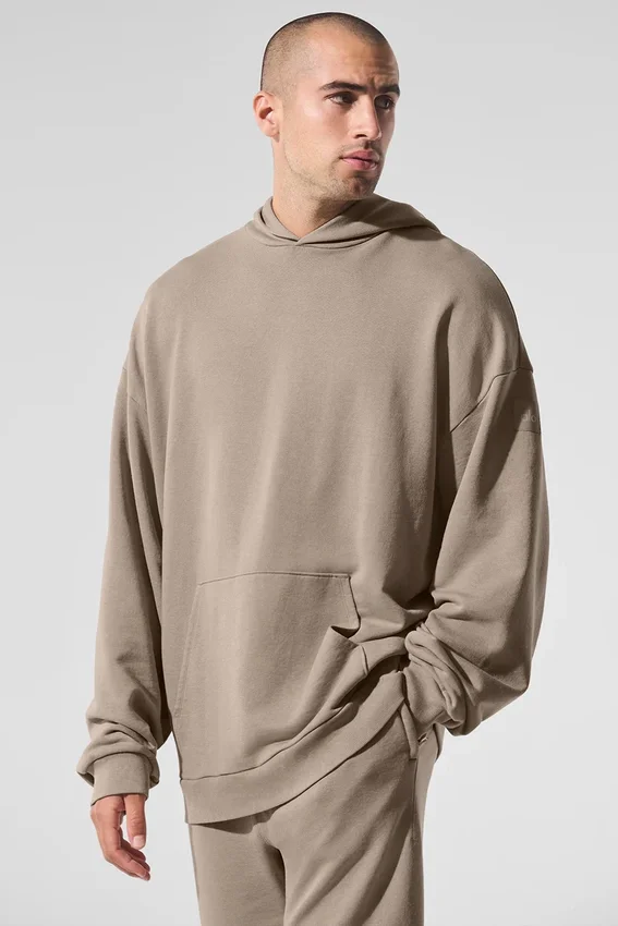 Chill Vintage Wash-huvtröja – Gravel Wash