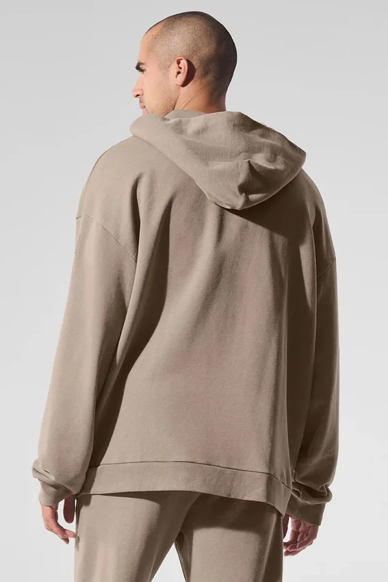 Chill Vintage Wash-huvtröja – Gravel Wash