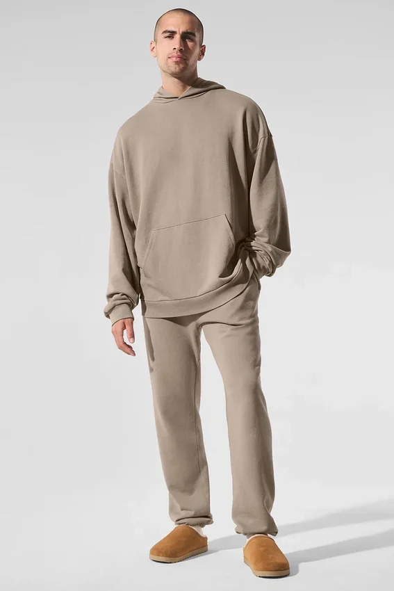 Chill Vintage Wash-huvtröja – Gravel Wash