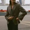 Cinch Blazer – Olive Tree
