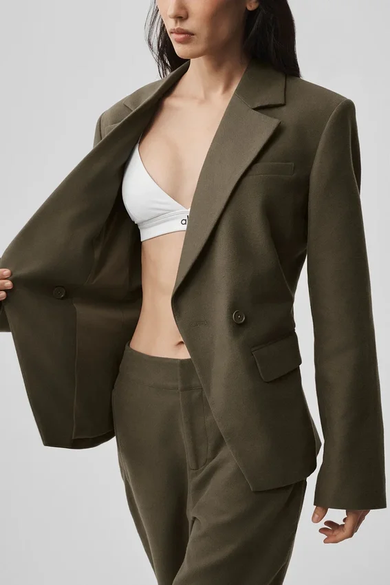 Cinch Blazer – Olive Tree