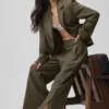Cinch Blazer – Olive Tree