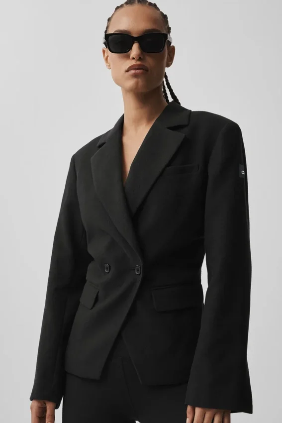 Cinch-blazer – svart