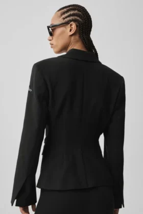 Cinch-blazer – svart
