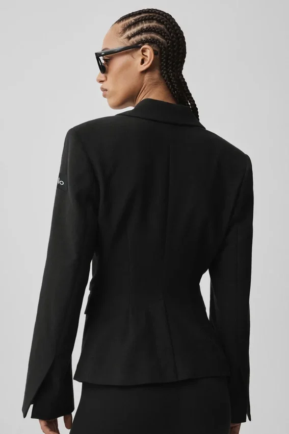 Cinch-blazer – svart