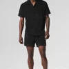 Coastal Terry Button up – Svart