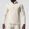 Conquer 1/4 Zip Reform långärmad tröja – Bone