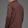 Conquer 1/4 Zip Reform långärmad tröja – Brownstone