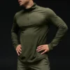 Conquer 1/4 Zip Reform långärmad tröja – Green Olive