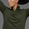 Conquer 1/4 Zip Reform långärmad tröja – Green Olive