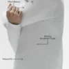 Conquer 1/4 Zip Reform långärmad tröja – vit
