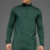 Conquer 1/4 Zip Reform långärmat – klövergrön