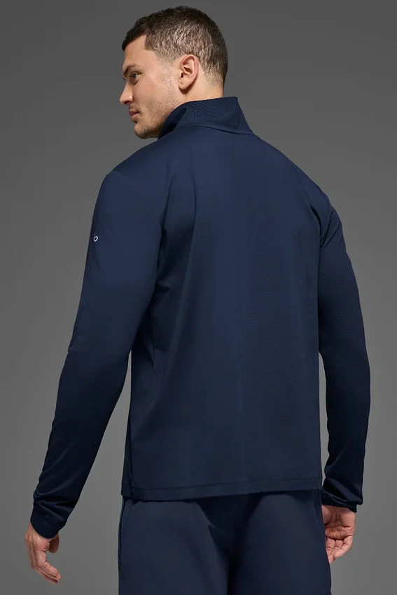 Conquer 1/4 Zip Reform långärmat – marinblå