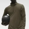 Conquer 1/4 Zip Reform långärmat – Olive Tree