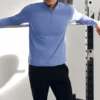 Conquer 1/4 Zip Reform långärmat – Provence Blue