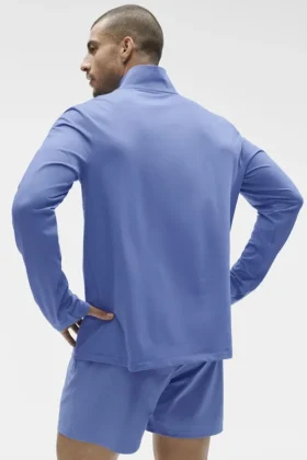 Conquer 1/4 Zip Reform långärmat – Provence Blue