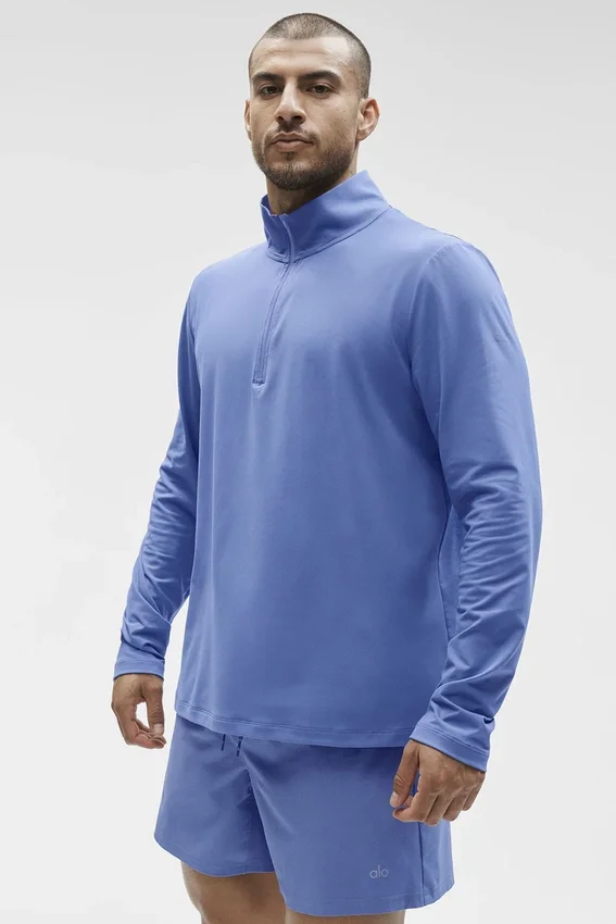 Conquer 1/4 Zip Reform långärmat – Provence Blue