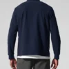 Conquer Max Mock Neck Full Zip – marinblå