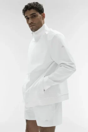 Conquer Max Mock Neck Full Zip – Vit