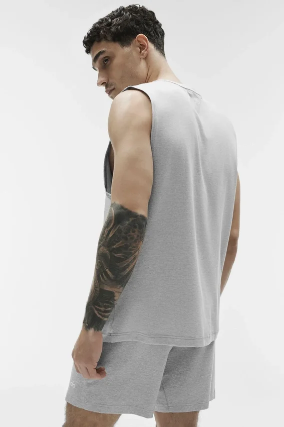 Conquer Muscle Tank – Athletic Heather Grey