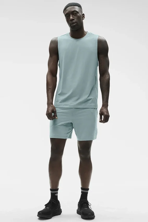 Conquer Muscle Tank – Desert Sage