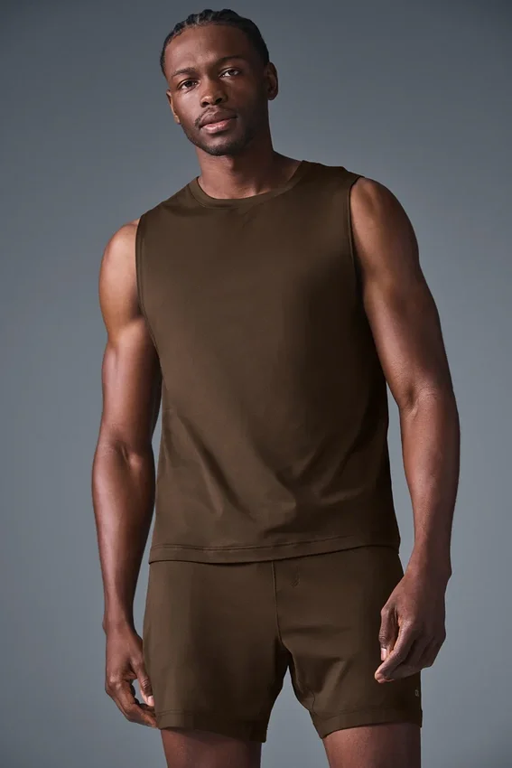 Conquer Muscle Tank – Espresso