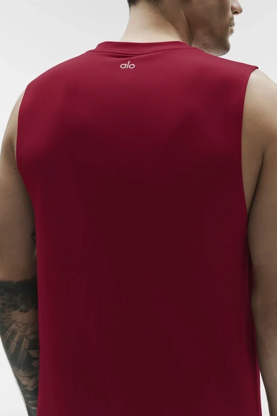 Conquer Muscle Tank – Garnet