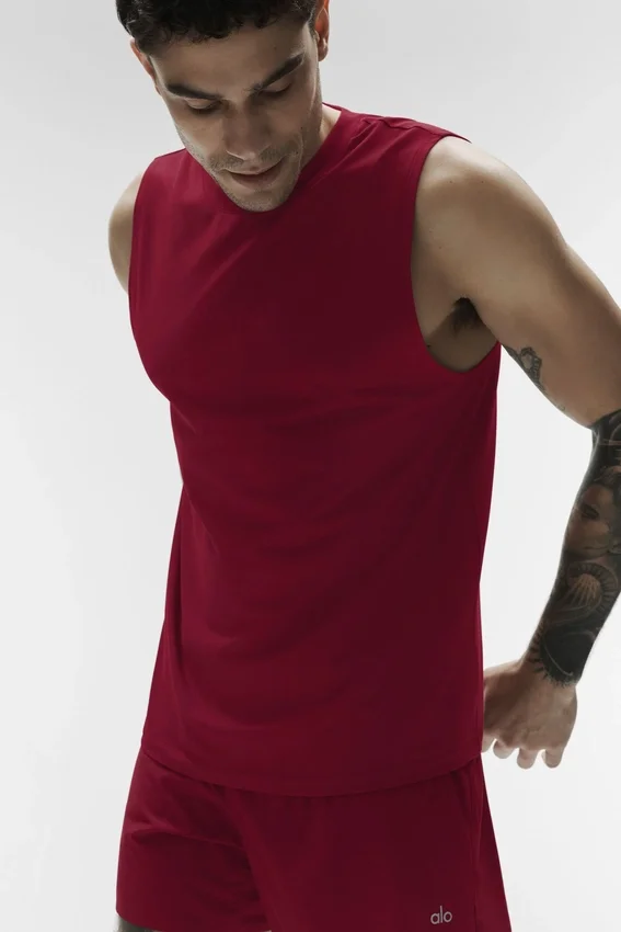 Conquer Muscle Tank – Garnet