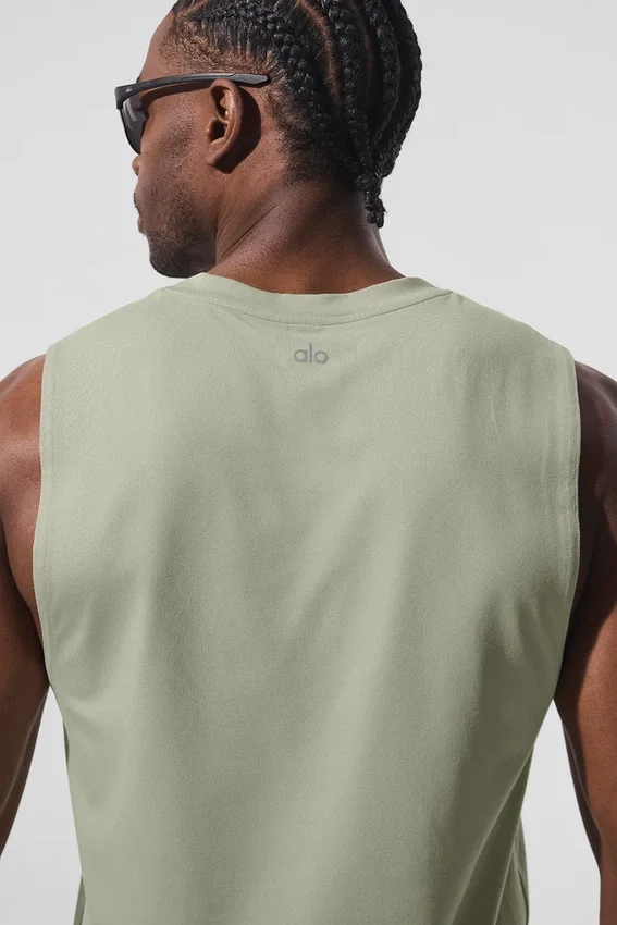Conquer Muscle Tank – Limestone
