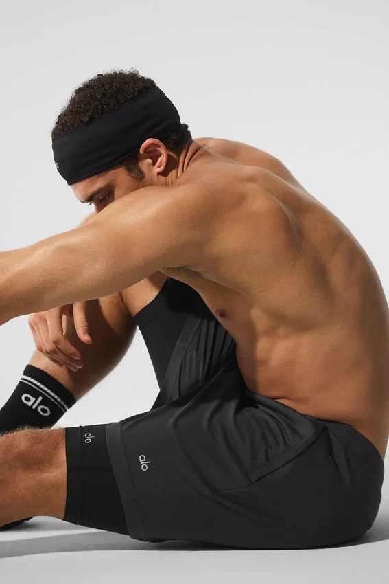 Conquer React 2-i-1 Performance-shorts – antracit/svart