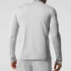 Conquer Reform långärmad tröja med 1/4 dragkedja – Athletic Heather Grey