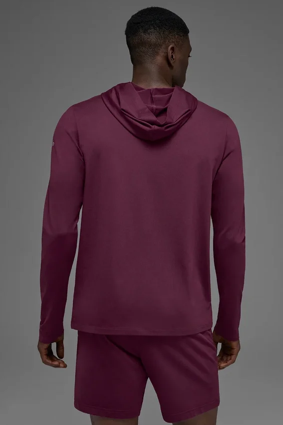 Conquer Reform långärmad tröja med huva – Burgundy