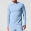 Conquer Reform långärmad tröja med huva – Seashell Blue