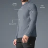 Conquer Reform långärmad tröja med huva – Steel Grey