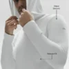 Conquer Reform långärmad tröja med huva – White