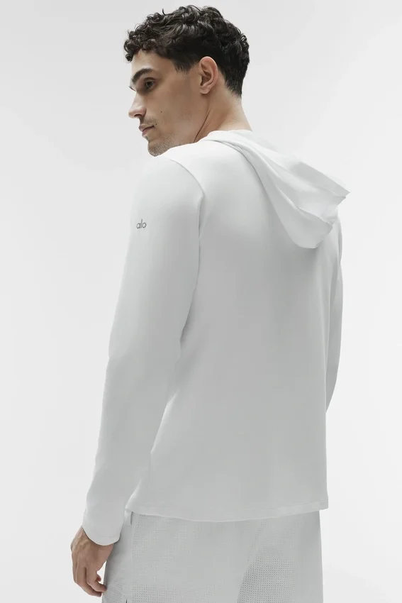 Conquer Reform långärmad tröja med huva – White