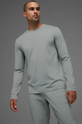 Conquer Reform långärmad tröja med rund hals – Lunar Grey