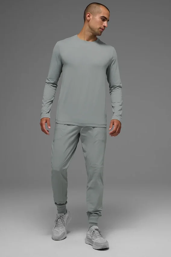Conquer Reform långärmad tröja med rund hals – Lunar Grey