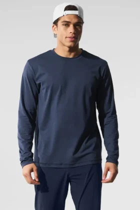 Conquer Reform långärmad tröja med rund hals – Navy