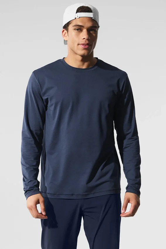 Conquer Reform långärmad tröja med rund hals – Navy