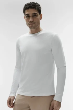 Conquer Reform långärmad tröja med rund hals – White