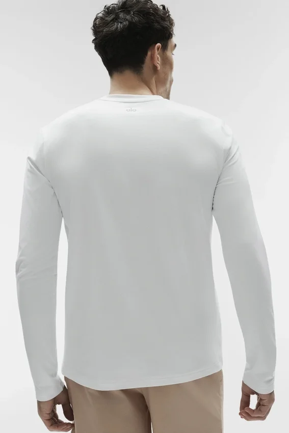 Conquer Reform långärmad tröja med rund hals – White