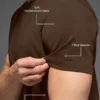 Conquer Reform T-shirt med rund hals och kortärmad design – Espresso