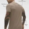 Conquer Reform T-shirt med rund hals och kortärmad design – Gravel