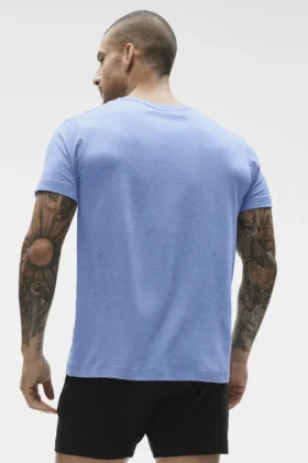 Conquer Reform T-shirt med rund hals och kortärmad design – Provence Blue Heather